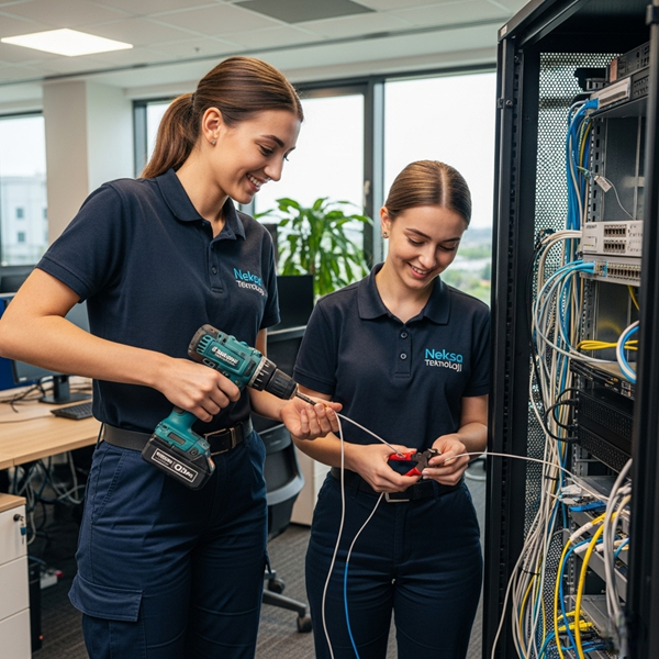 Network Kabinet Kurulumu Patch Panel Kurulumu 20 Network Kabinet Kurulumu